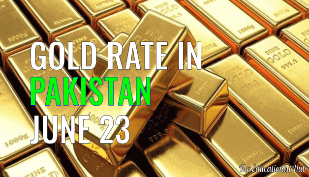 Latest Gold Rate in Pakistan Today 23rd June 2021