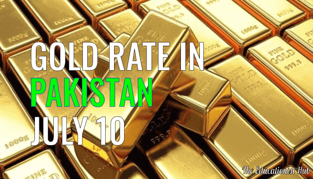 Gold Rate in Pakistan Today 10th July 2021