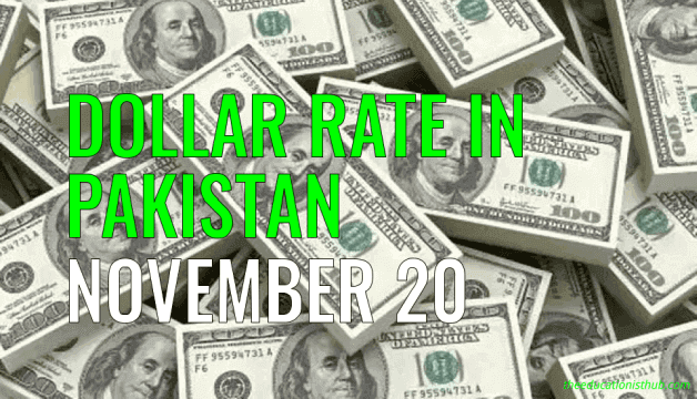 Dollar Rate in Pakistan Today 20th November 2021