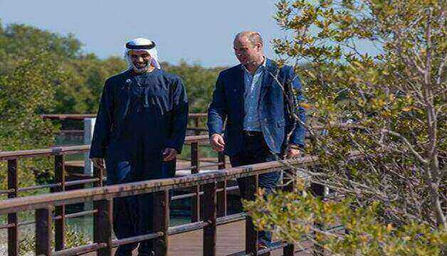 Royal fans are concerned after photos of Prince William's visit to the United Arab Emirates were released