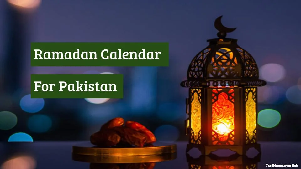 Ramadan Calendar Pakistan