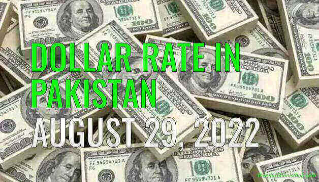 Latest Dollar Rate in Pakistan Today 29th August 2022