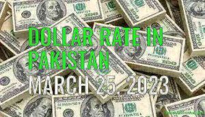 Dollar rate in Pakistan today 25th March 2023