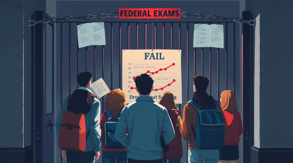 Federal Schools Block Failing Students from Board Exams, Risk Dropout Surge