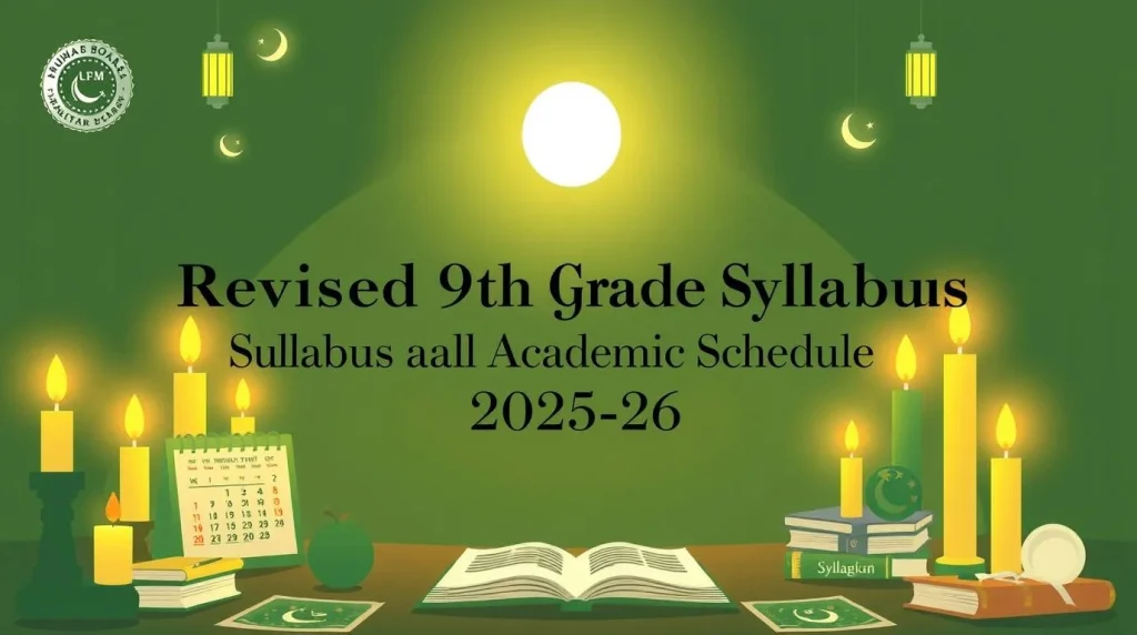 Punjab Board Introduces Revised 9th Grade Syllabus and Academic Schedule for 2025-26