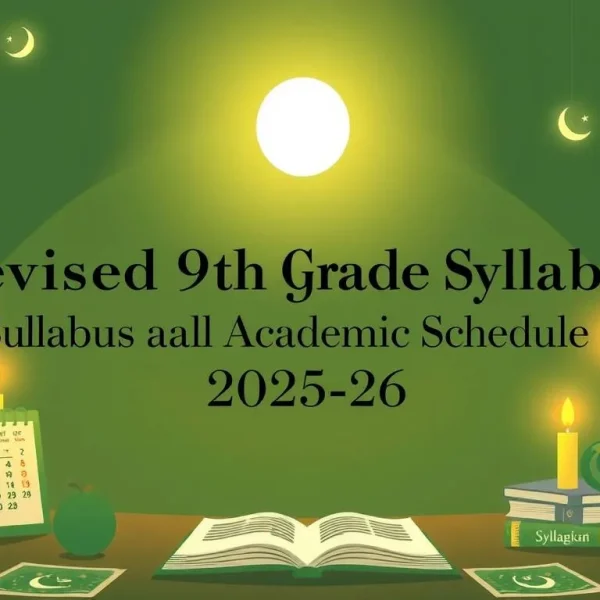 Punjab Board Introduces Revised 9th Grade Syllabus and Academic Schedule for 2025-26