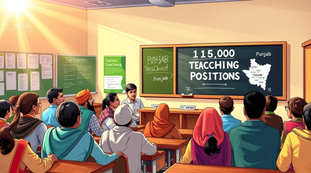 Punjab Opens Recruitment for 115,000 Temporary Teaching Positions