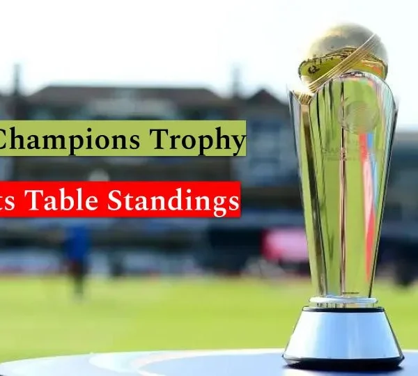 Champions Trophy Points Table Standings