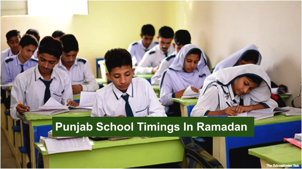 Ramzan School Timings in Punjab