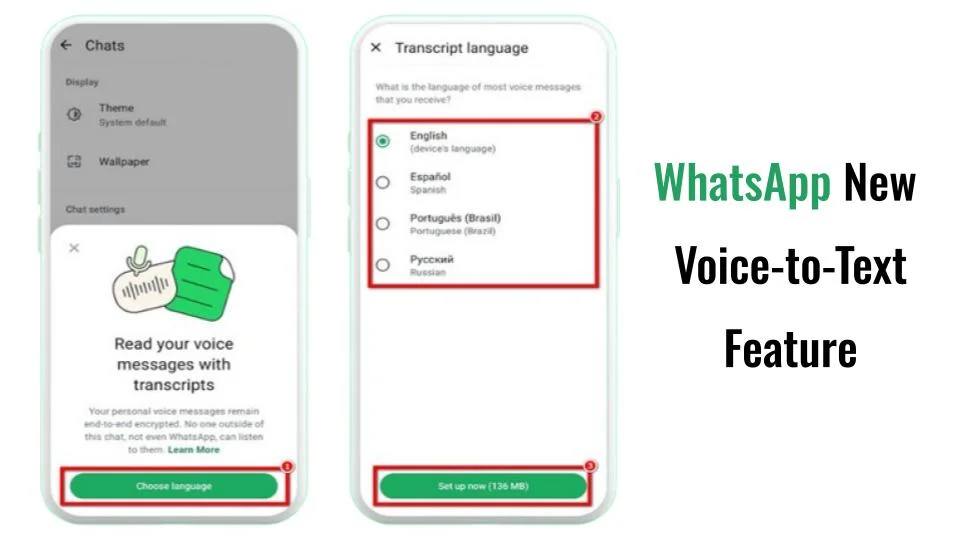 Use Voice Message Transcriptions on WhatsApp